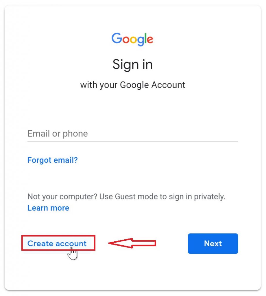 how to make a gmail email account